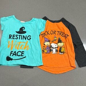 3t girls Halloween tshirt & long sleeve bundle